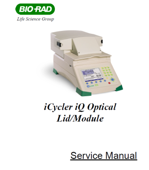 biorad iCycler iQ Optical Lid/Module维修手册